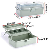 BTSKY 3-Layer Craft Box, Haze Green, Haze green