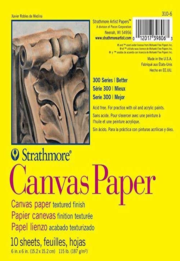 Strathmore 300 Series Canvas Paper Pad, 9x12 in