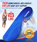 NEUPU Orthotic Insoles for Men and Women High Arch Support Foot Pain Relief