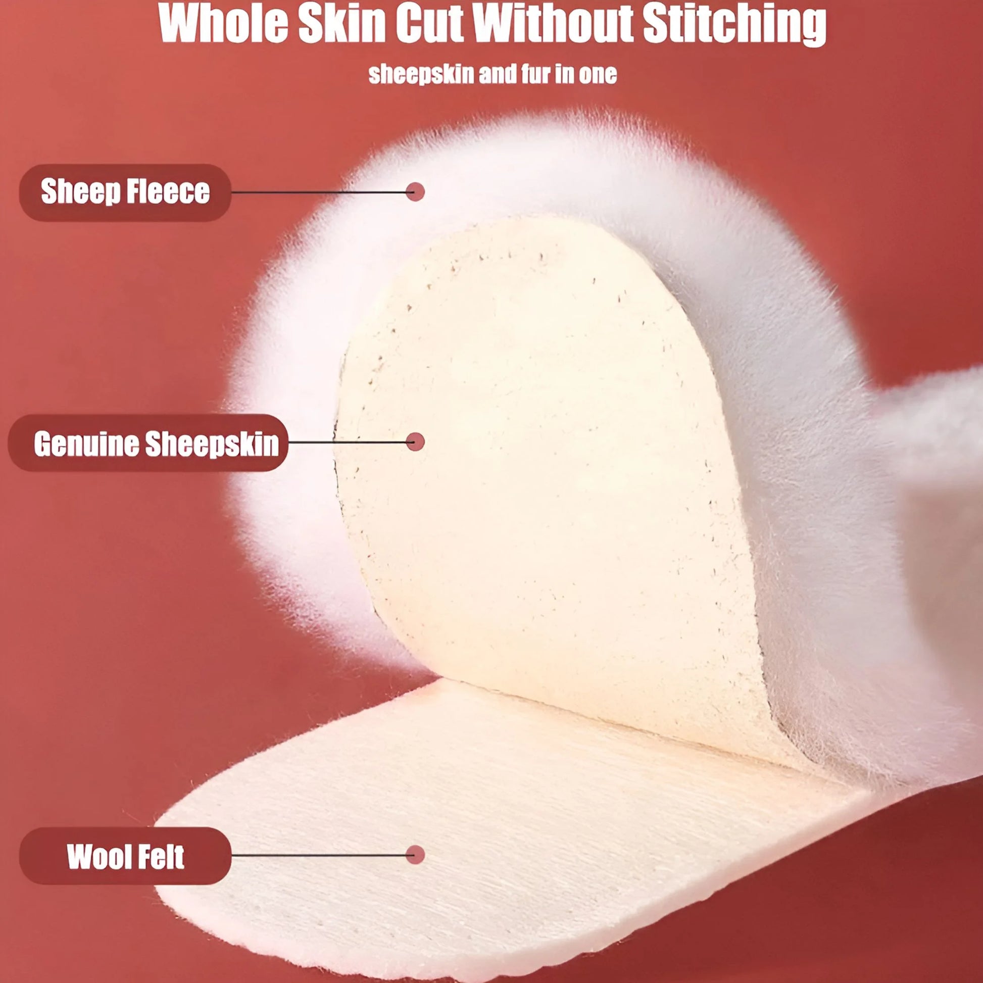 1/2 Pairs Natural Sheepskin Wool Insoles for Shoes Men Winter Feet Warm Thicken Fluffy Fleece Insoles Women Snow Boots Shoe Pad 2 Pairs Insoles Eu39-40 (250Mm)