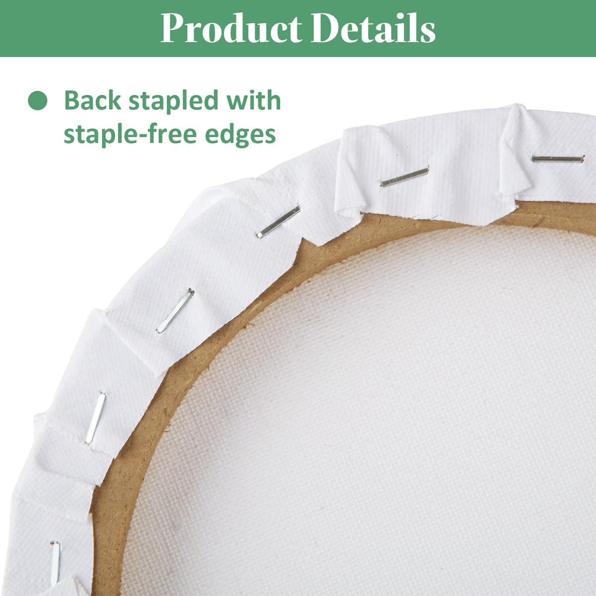 LOPYXBR Round Canvas Boards, 8 in, 10-Pack