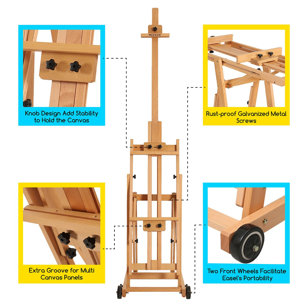 MEEDEN H-Frame Studio Easel