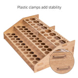 Amazon Basics Craft Paint and Brush Rack, Light Brown, Light brown