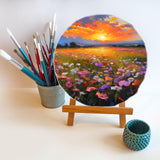 LOPYXBR Round Canvas Boards, 8 in, 10-Pack