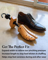 FootFitter Professional 2-Way Shoe Stretcher, Length and Width product photo 2