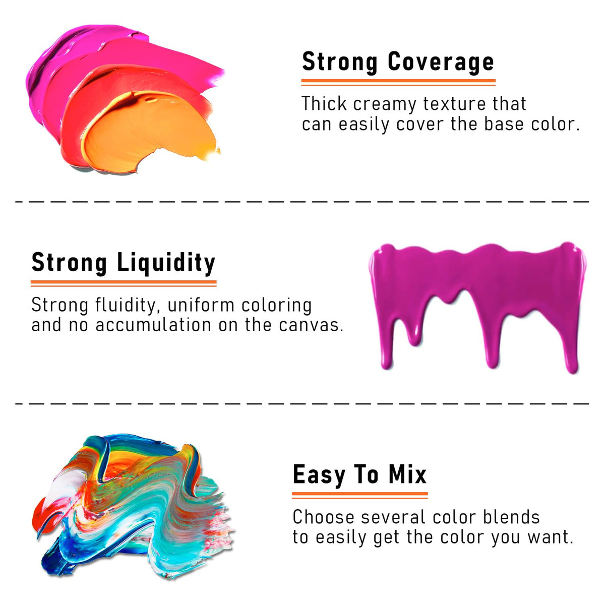 REALART Acrylic Paint Set, 24 x 2 oz
