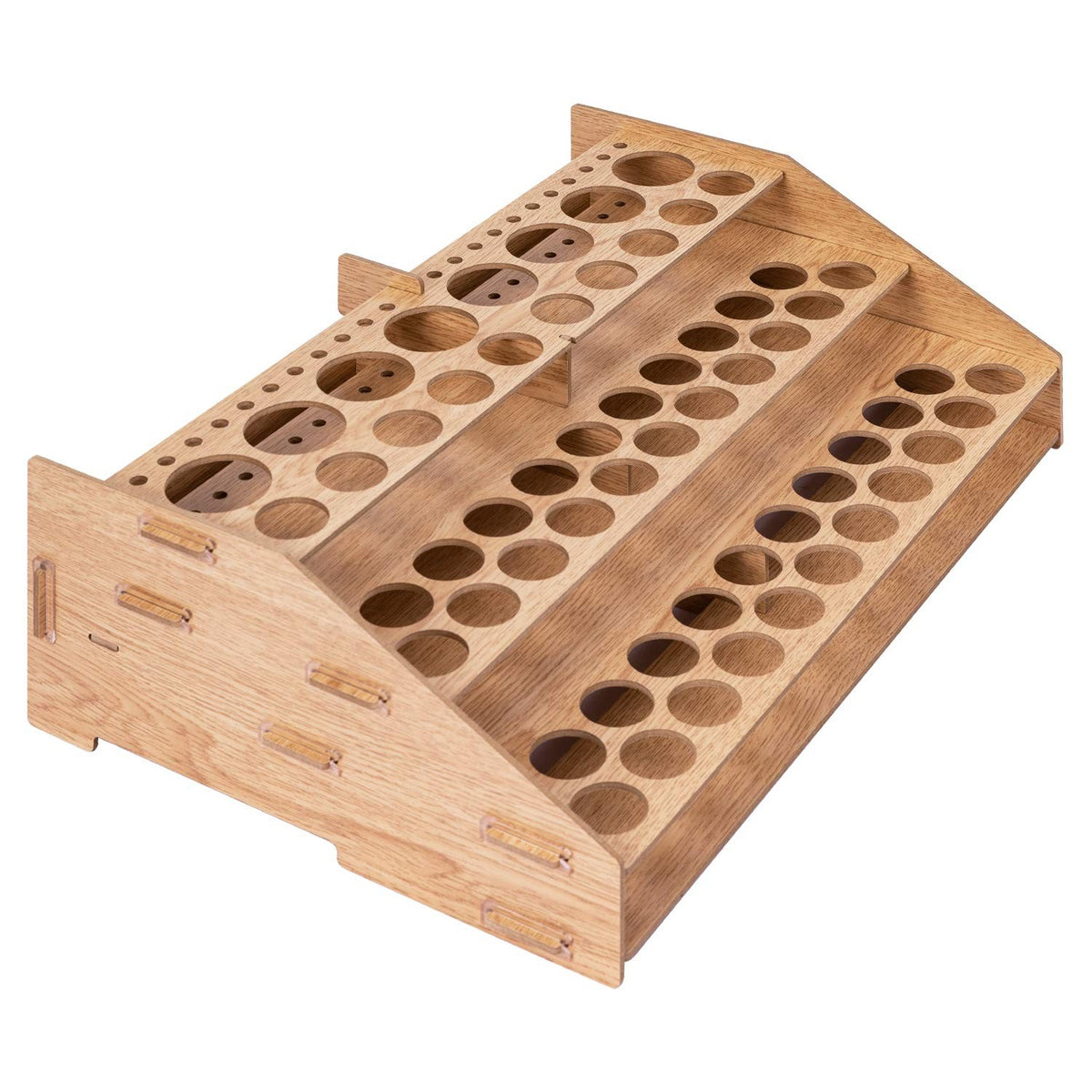 Amazon Basics Craft Paint and Brush Rack, Light Brown, Light brown