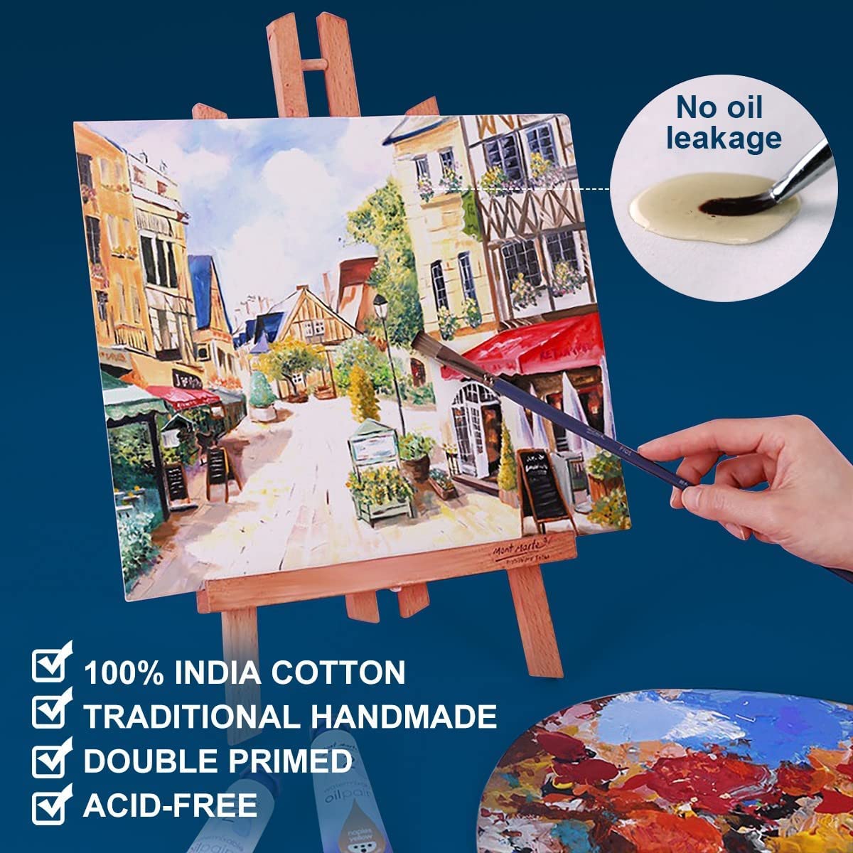 Artkey Canvas Panels, 4x12 in, 12-Pack