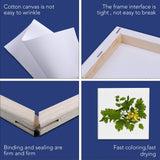 ESRICH Mini Stretched Canvas, 4x4 in, 12-Pack