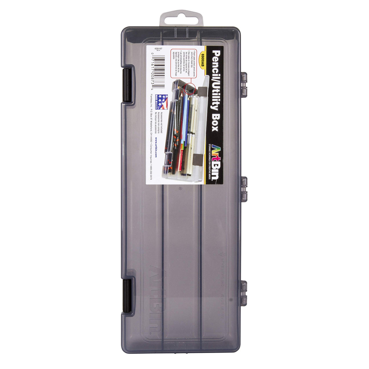 ArtBin Pencil Utility Box, Charcoal, Charcoal