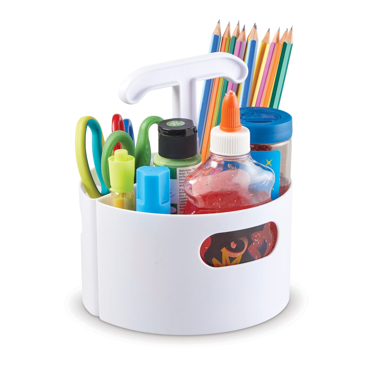 Learning Resources Create-a-Space Storage Mini Center, White, White