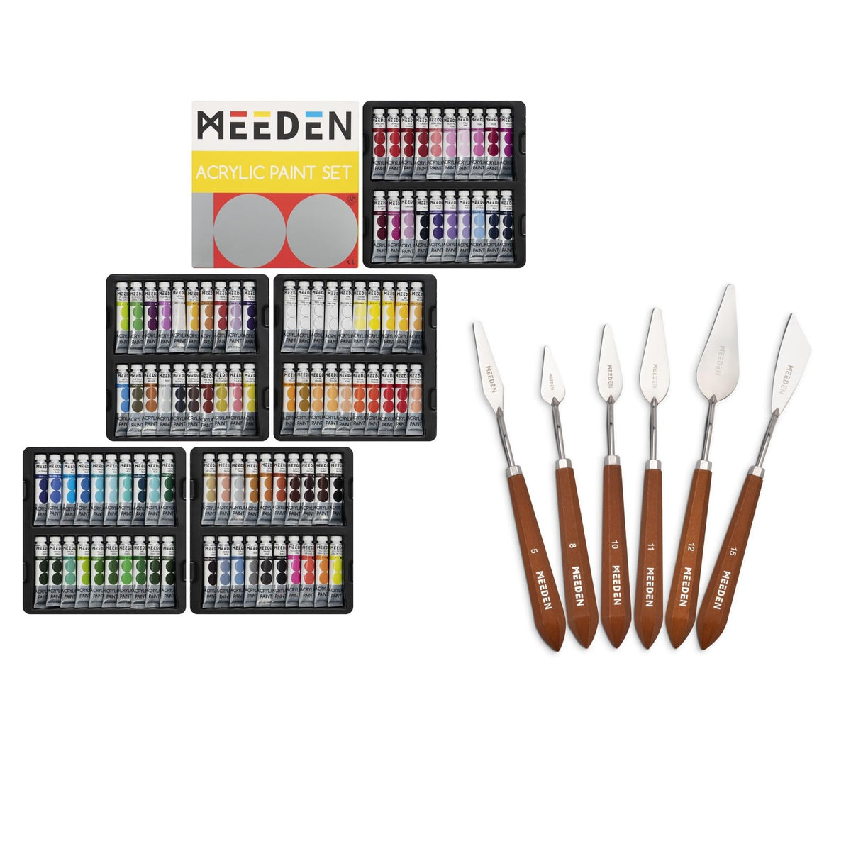 MEEDEN Heavy Body Acrylic Paint, 100 Colors