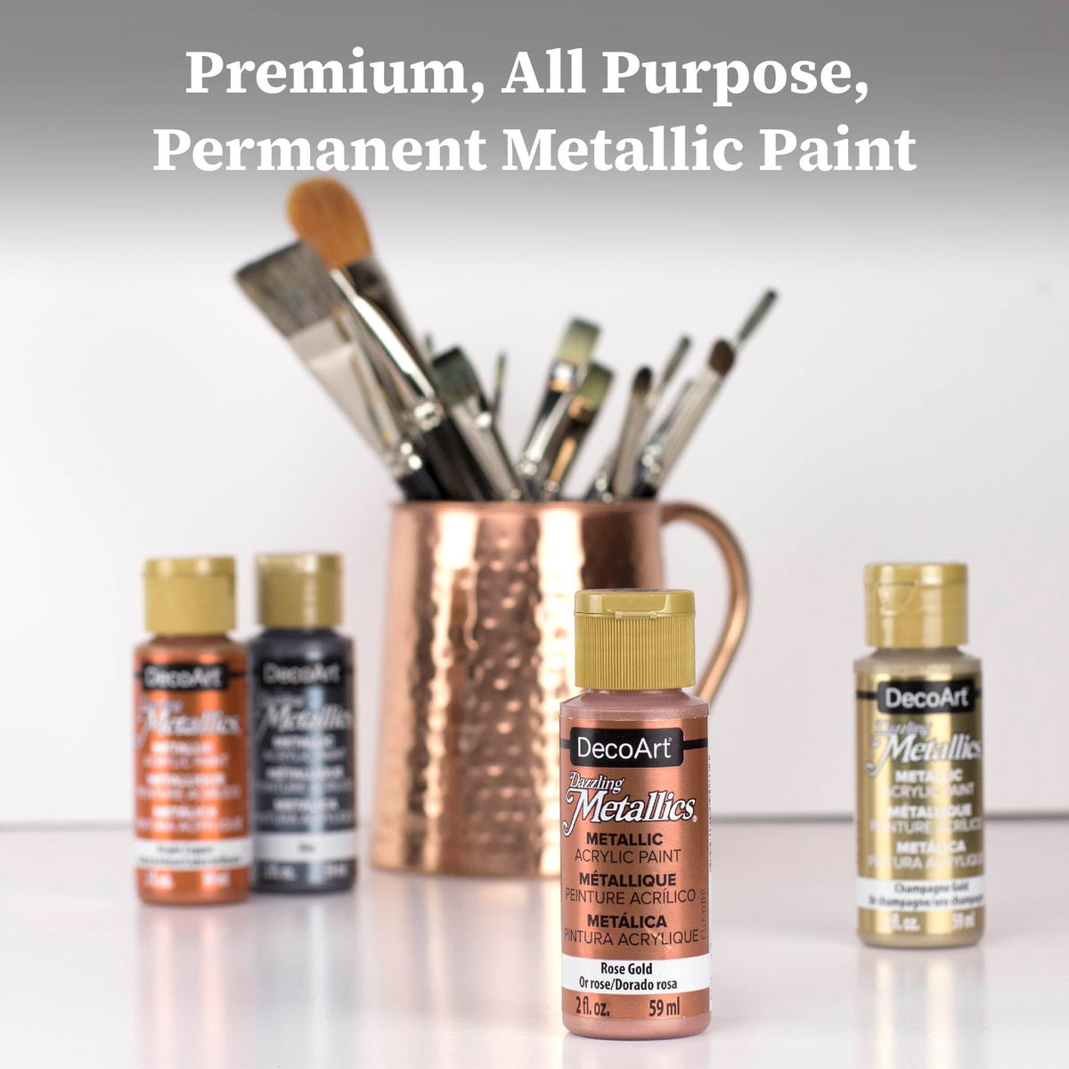 DecoArt Americana Dazzling Metallics Acrylic Paint Set, 9 x 2 oz