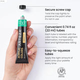 Arteza Acrylic Paint Set, 24 Colors, 22 ml