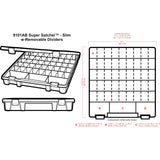 ArtBin Super Satchel Slim with 20 Dividers, Clear, Clear