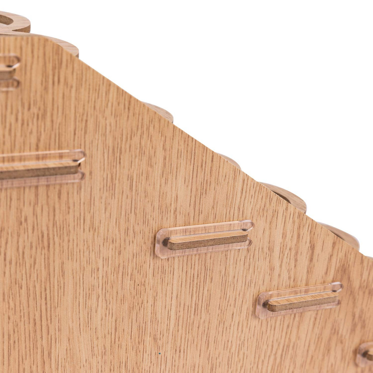 Amazon Basics Craft Paint and Brush Rack, Light Brown, Light brown