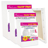 Stretched Canvas 4x4 in Black & White, 12-Pack