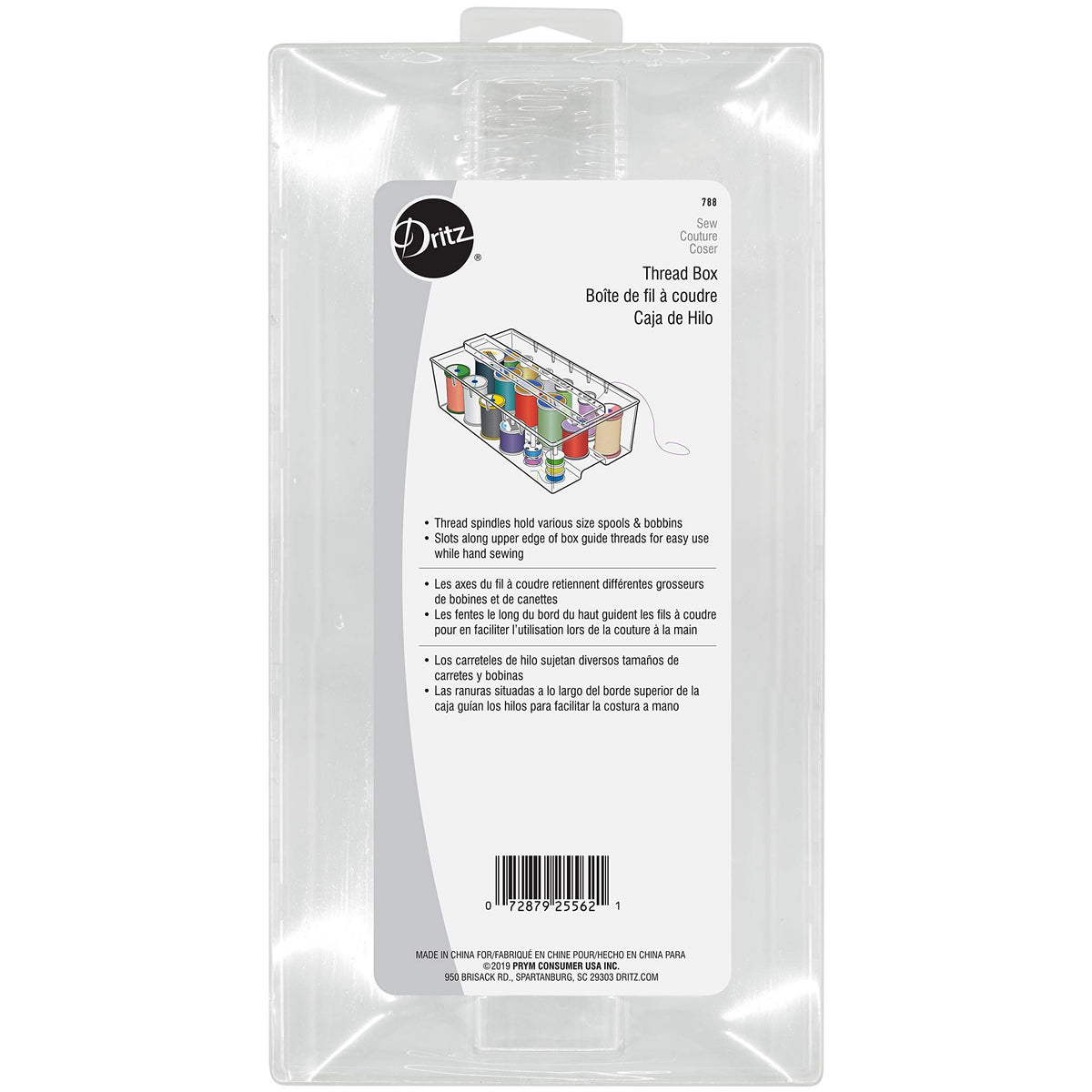 Dritz Clear Thread Box, Clear