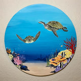ZEONHAK Round Stretched Canvas 8/10/12 in, 9-Pack