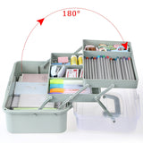 BTSKY 3-Layer Craft Box, Haze Green, Haze green