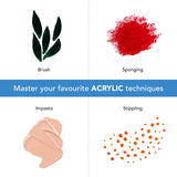 Castle Art Supplies Acrylic Paint Set, 24 x 12ml