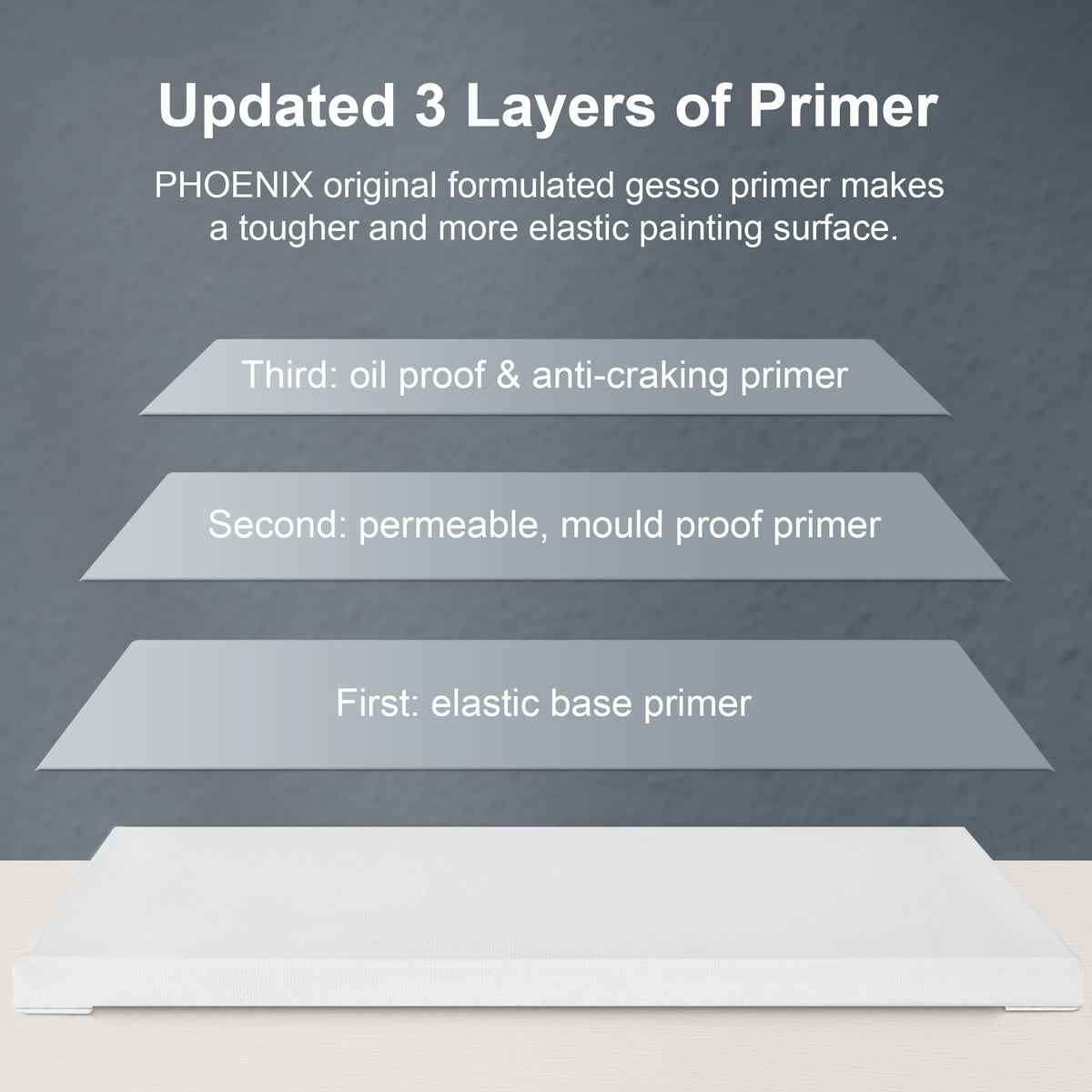 PHOENIX Skinny Stretched Canvas, 4x12 in, 9-Pack