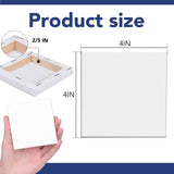 ESRICH Mini Stretched Canvas, 4x4 in, 12-Pack