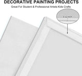 Artkey Canvas Panels, 4x12 in, 12-Pack