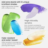 Arteza Metallic Acrylic Paint Set, 12 Colors, 22 ml