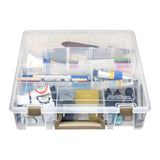 ArtBin Super Satchel with 12 Removable Dividers, Clear, Clear