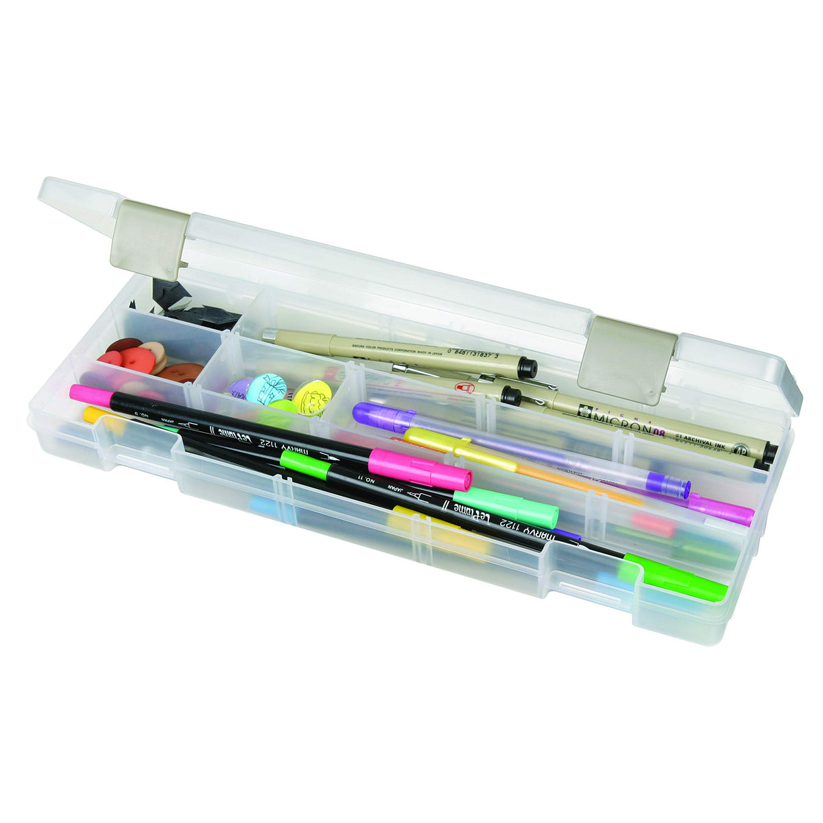 ArtBin 3900AB Solutions Extra Long Box, Clear, Clear