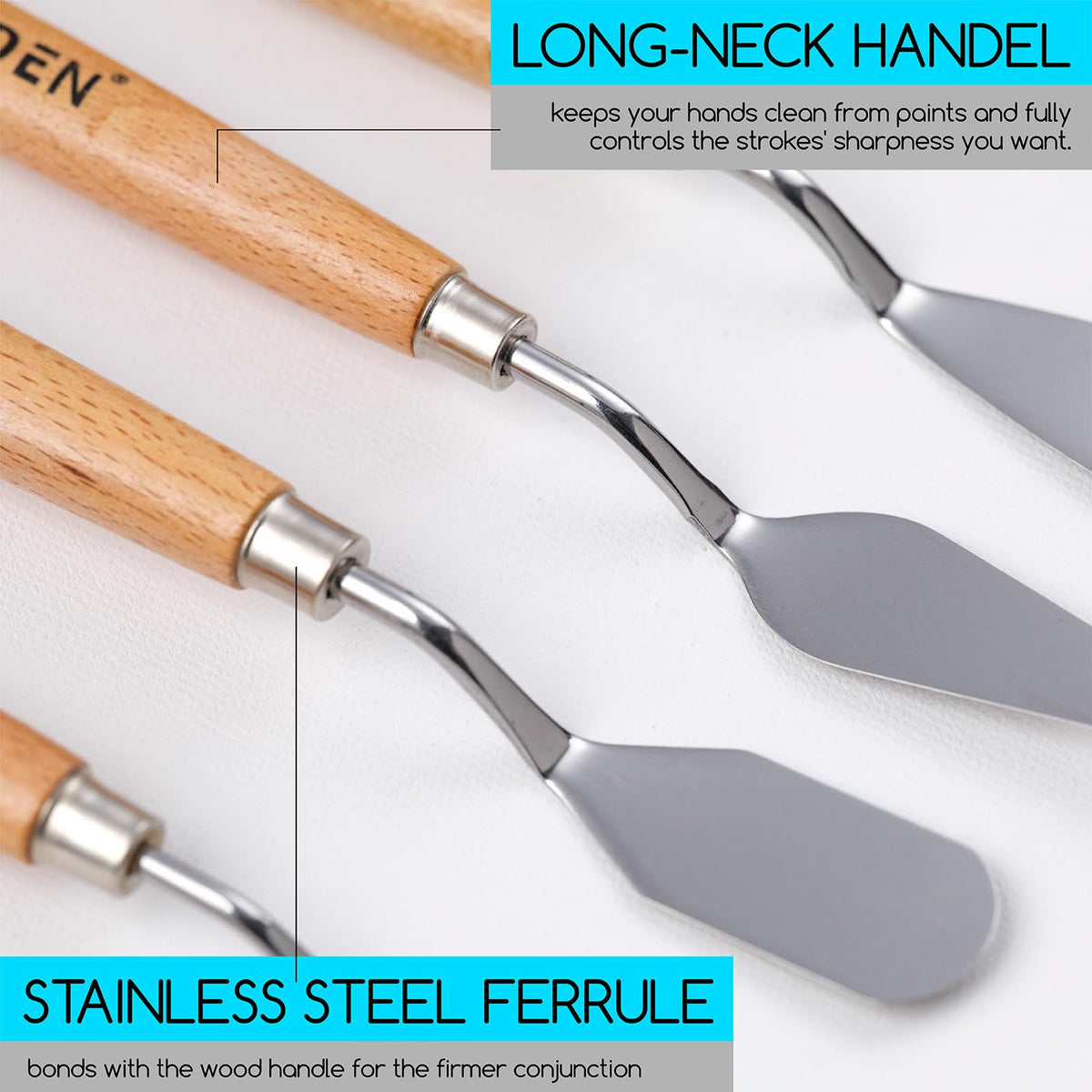 MEEDEN Palette Knife Set, 5 Pieces