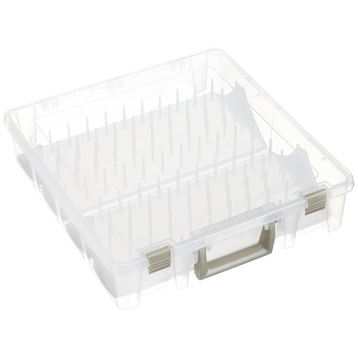 ArtBin Super Satchel Thread Box, 108 Pegs, Clear, Clear