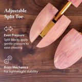 FootFitter Cedar Shoe Trees, Split Toe Wide Heel product photo 4