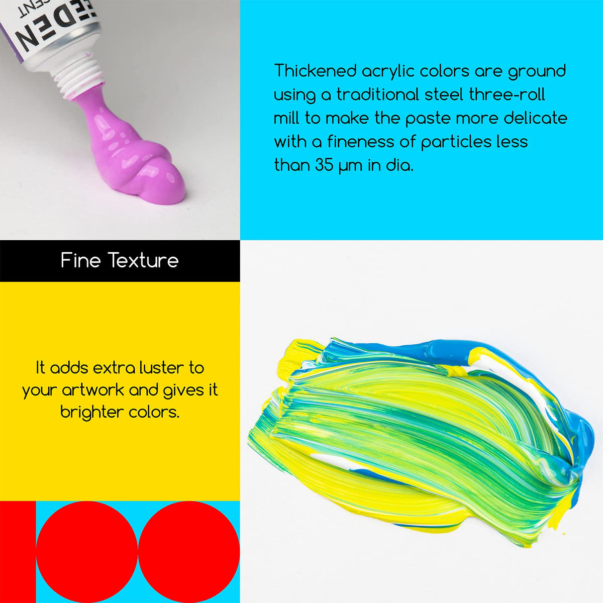 MEEDEN Heavy Body Acrylic Paint, 100 Colors