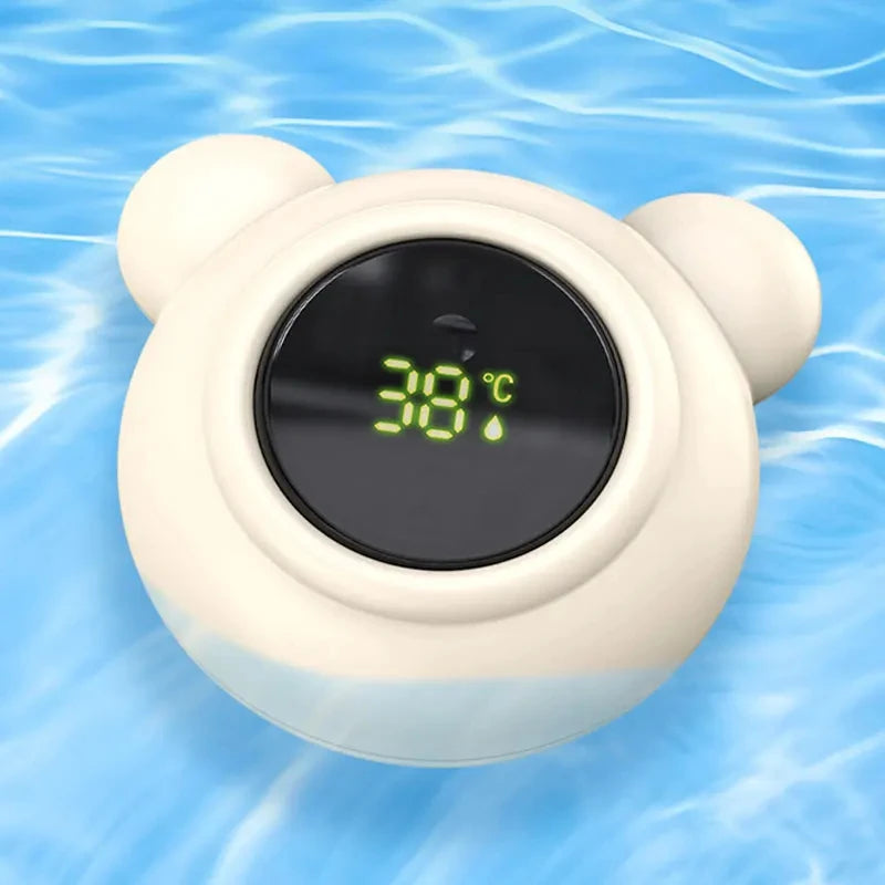 Touch Control Baby Bath Temperature Monitor LED Display Bath Thermometer Cartoon Digital Water Temperature Meter