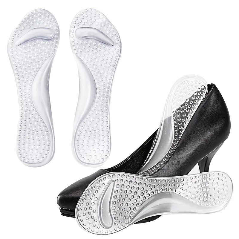 Gel Arch Support Insoles | Non-Slip Shock-Absorbing Inserts with Half-Size Fit, Comfortable Shoe Pads for Women’S Sandals & High