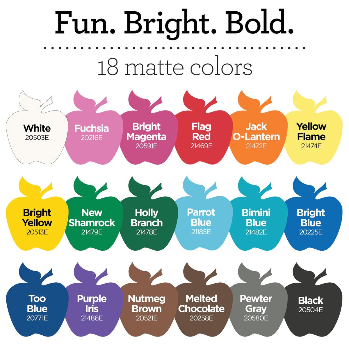 Apple Barrel Acrylic Craft Paint Set – 18 Matte Colors, 2 oz Bottles