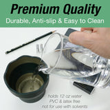 Faber-Castell Clic & Go Collapsible Water Cup with Brush Rim, Dark green