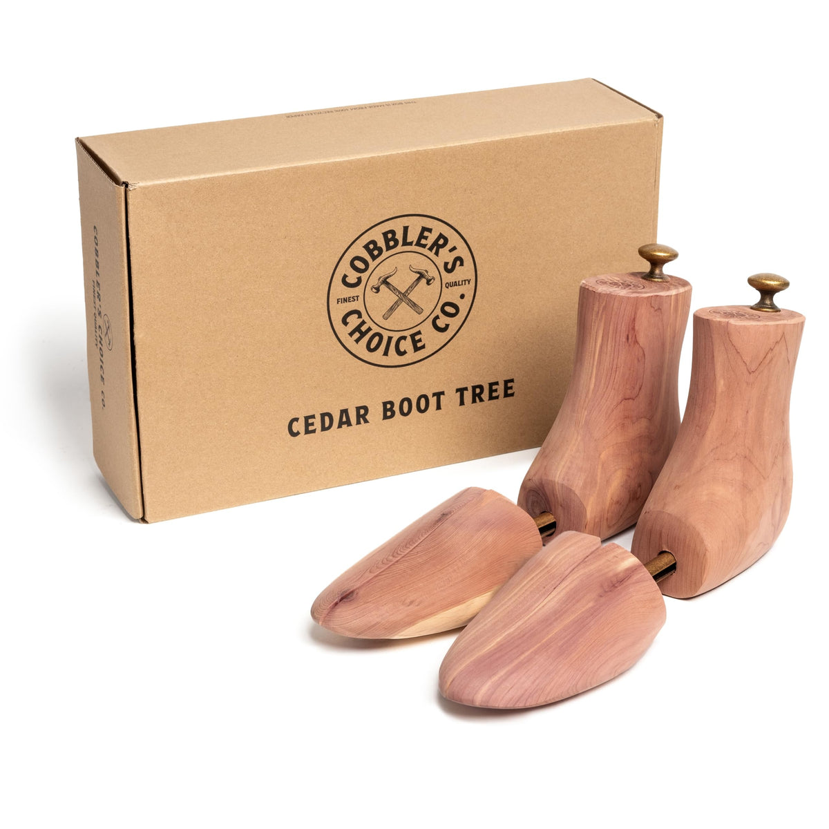 Cobbler's Choice Cedar Boot Trees for Men, Split Toe product photo 1