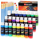 Yeeart Acrylic Paint Set, 24 x 2 oz