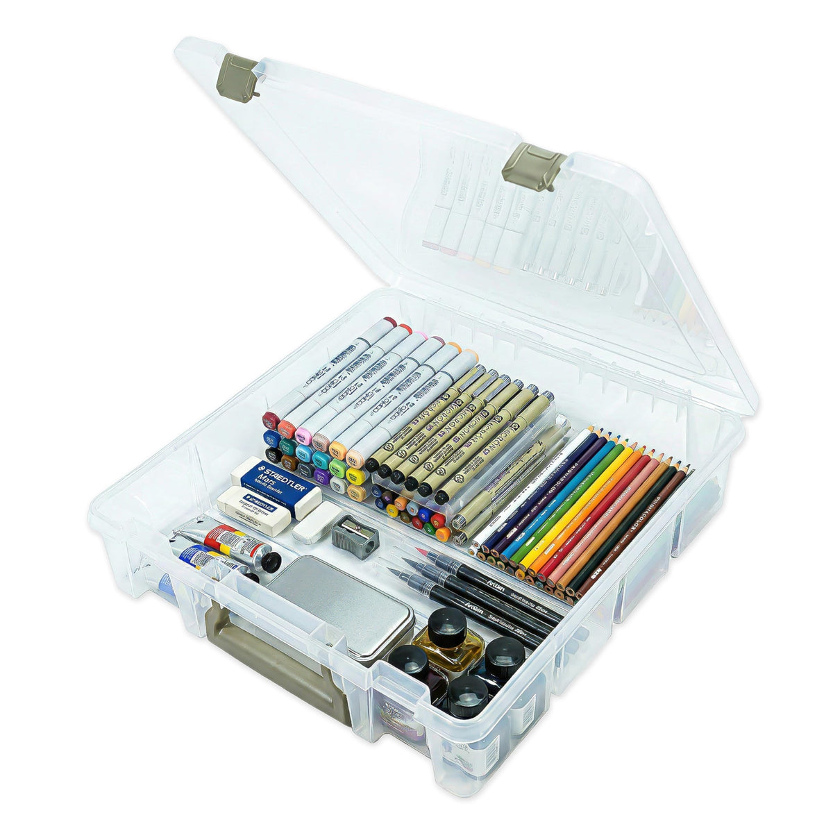 ArtBin Super Satchel, 1 Compartment, 15.25 x 14 x 3.5 Inches, Clear