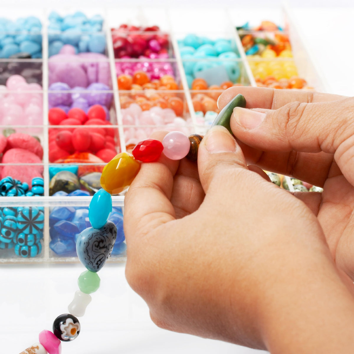 Juvale Clear Bead Organizer, 3-Pack, 36 Compartments, 3 boxes