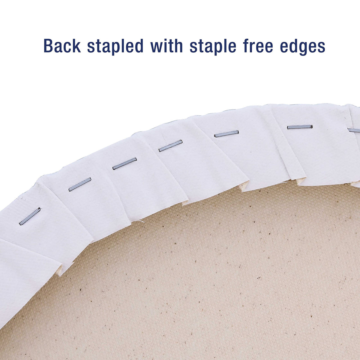 U.S. Art Supply Round Stretched Canvas, 8 in, 6-Pack