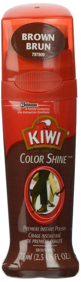 KIWI Brown Shoe Polish and Shine, 2.5 fl oz product photo 1