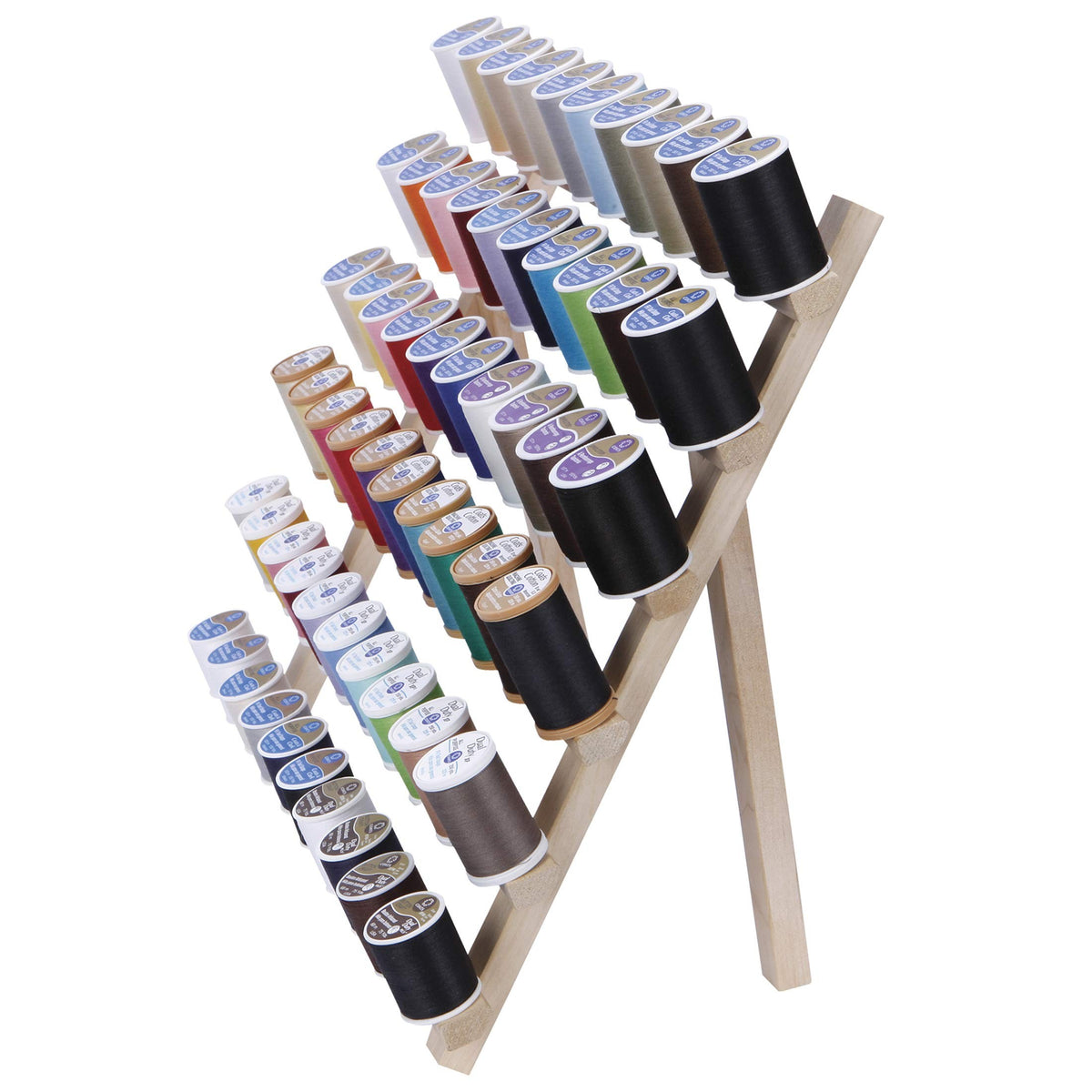 Dritz Wooden Thread Rack, Holds 60 Spools, 1 rack