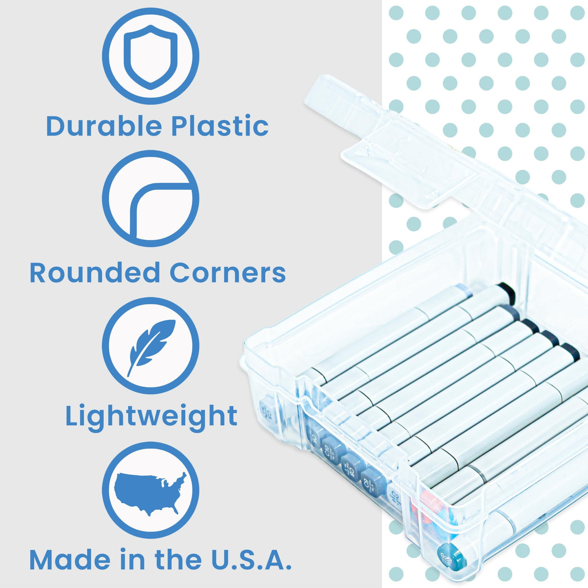 ArtBin 6953AB ClearView 6 x 6 Box, Clear, Clear