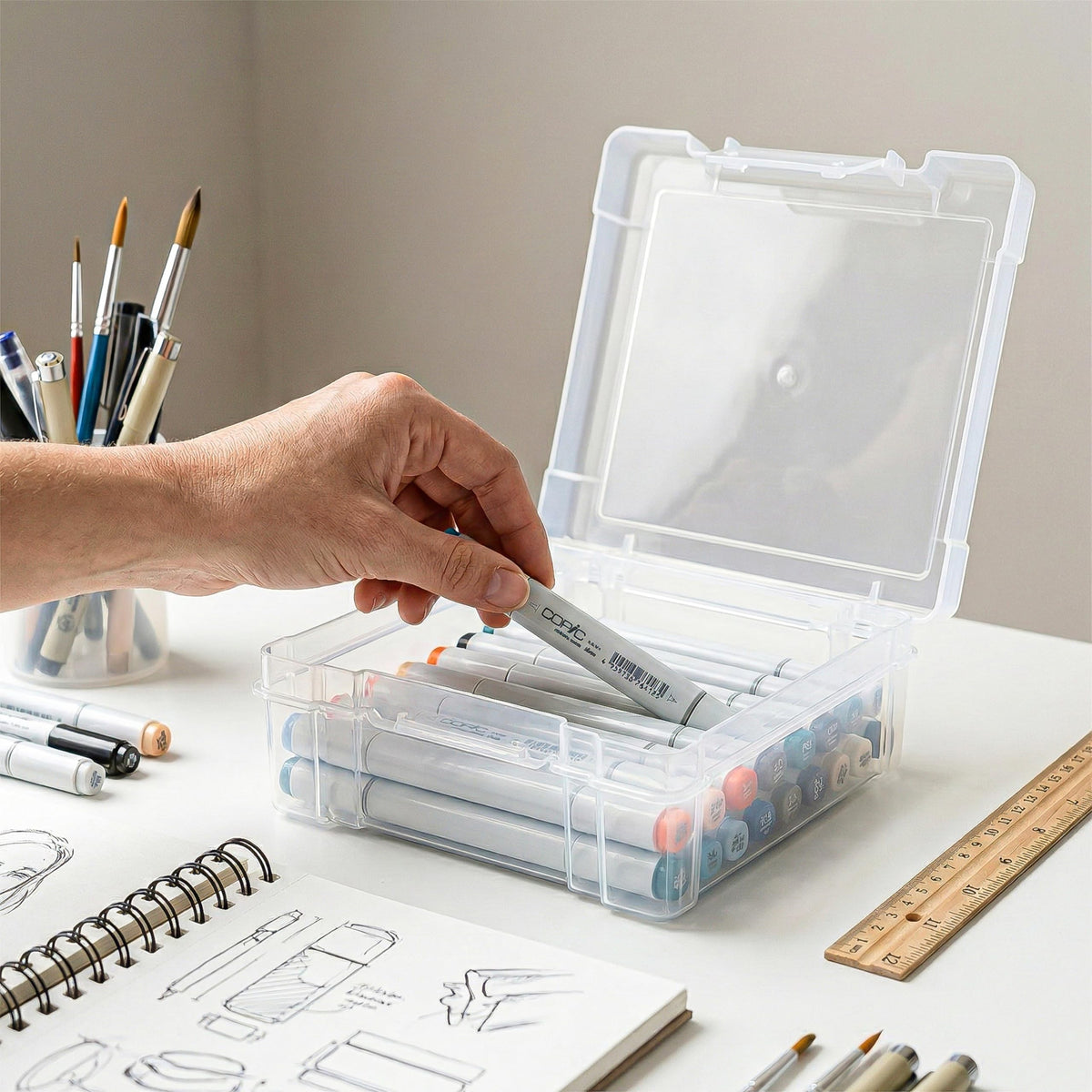 ArtBin 6953AB ClearView 6 x 6 Box, Clear, Clear