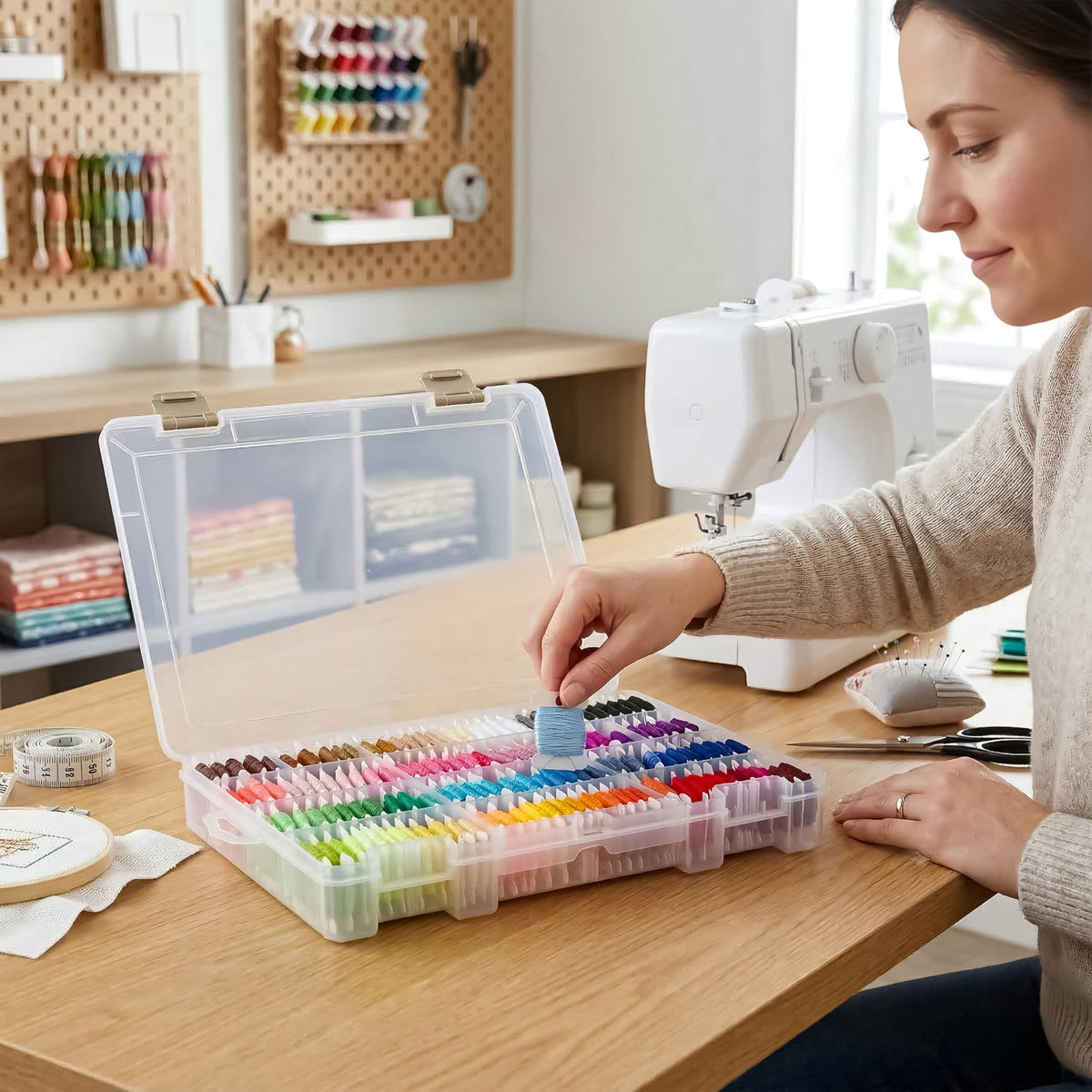 ArtBin Floss Finder Embroidery Organizer, Clear, Clear