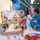 Artkey Canvas Panels, 4x12 in, 12-Pack
